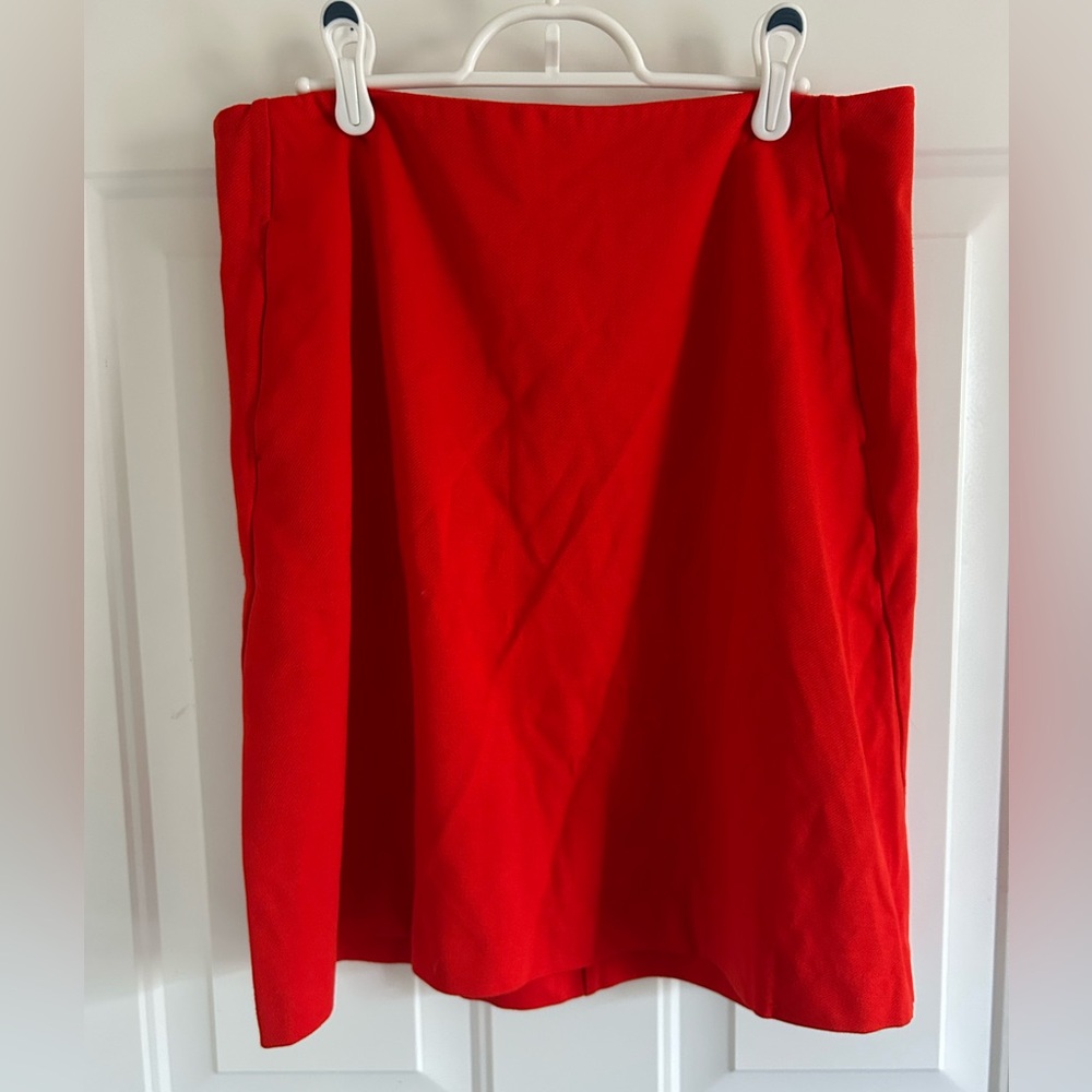 CAbi Red Pencil Skirt Size 10